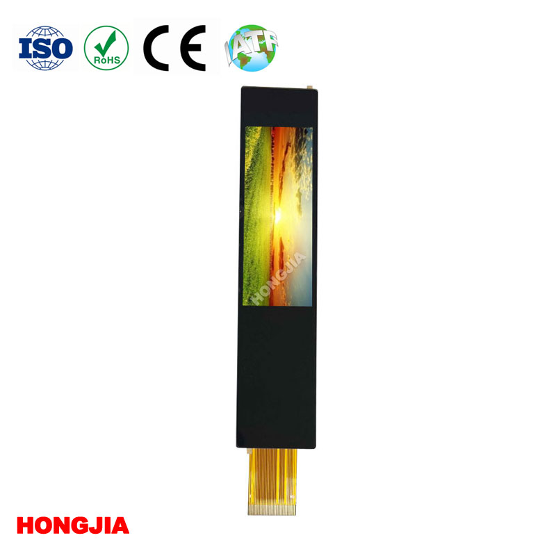 터치가있는 2.3 인치 긴 스트립 LCD