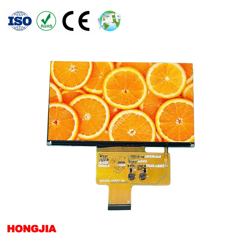 1920*1080 해상도, LVDS 인터페이스 및 120Hz의 높은 재생률을 갖춘 4.45인치 TFT LCD 수평 화면