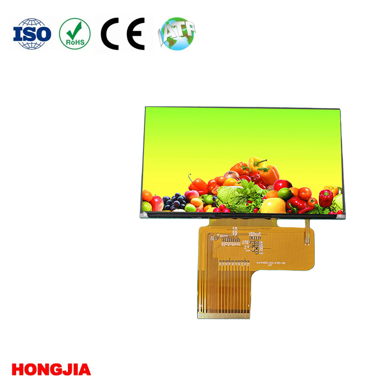 1920*1080 해상도, LVDS 인터페이스 및 120Hz의 높은 재생률을 갖춘 4.45인치 TFT LCD 수평 화면